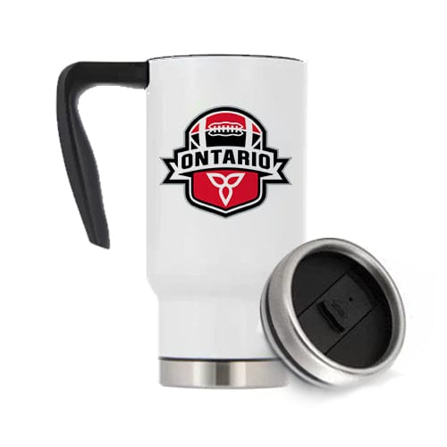 Football Ontario Travel Mug - 17oz with Easy-Grip Handle (A7004) Travel Mug Quest Awards - Travel Mug