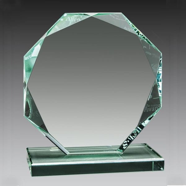 Glass Jade - Octagon Award (A4031) Glass Jade Quest Awards - Award