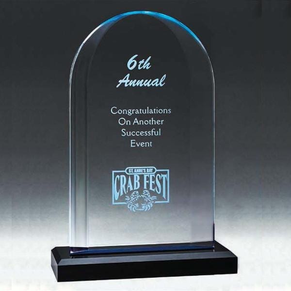 Acrylic Award - Indigo Series - Blue Arch (A2069) - Quest Awards