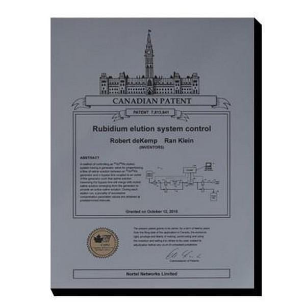 Canadian Patent Plaque - Brushed Steel Look (A2259) - Quest Awards