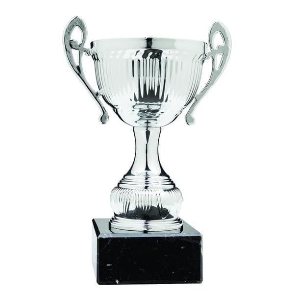 Cups - Metal - Euro Ridges - Silver (A3420) - Quest Awards