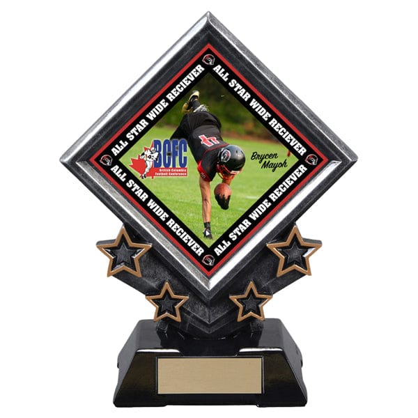 Custom Trophy - Diamond Star Holder Awards (A6151) Football Quest Awards - Trophy