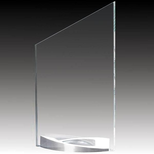 Glass Award - Platinum Series - Slope (A2524) - Quest Awards