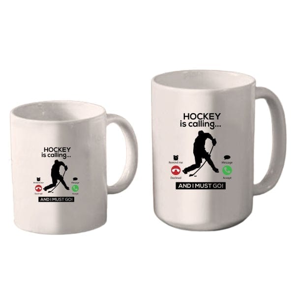 Mug Hockey Color - Hockey is Calling (A4025) Coffee Mug Quest Awards - Mug
