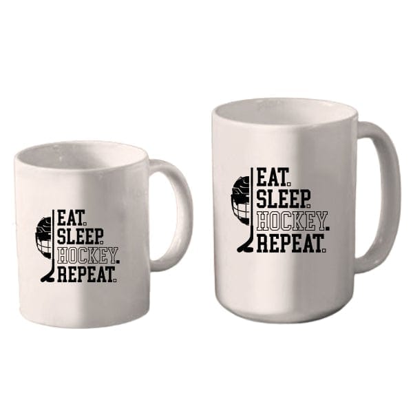 Mug Hockey - Eat Sleep Hockey Repeat (A3900) Coffee Mug Quest Awards - Mug