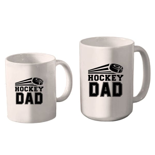 Mug Hockey - Hockey Dad and Puck (A3935) Coffee Mug Quest Awards - Mug