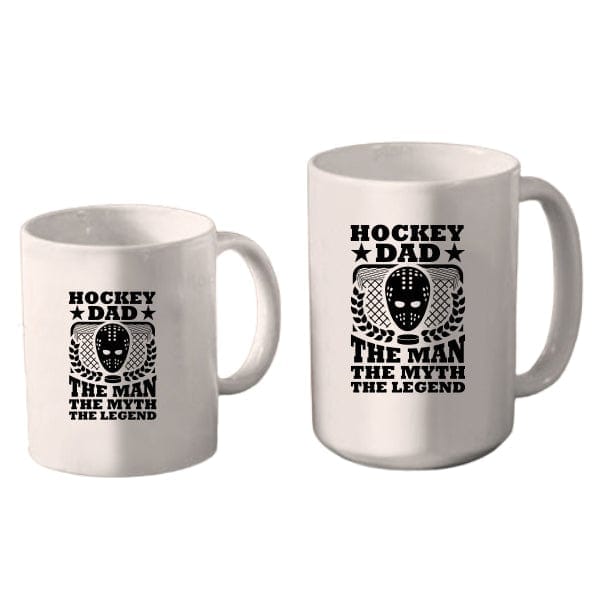 Mug Hockey - Hockey Dad, The Man, The Myth, The Legend (A3929) Coffee Mug Quest Awards - Mug