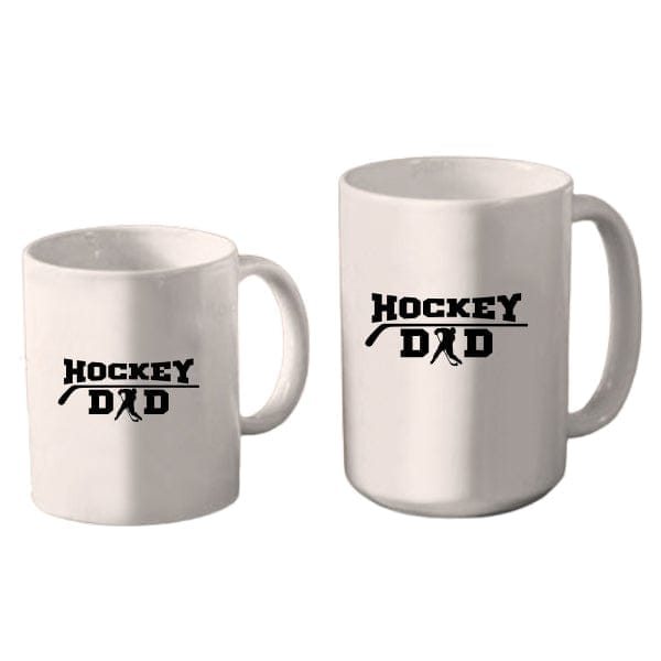 Mug Hockey - Hockey Dad with stick and player (A3946) Coffee Mug Quest Awards - Mug