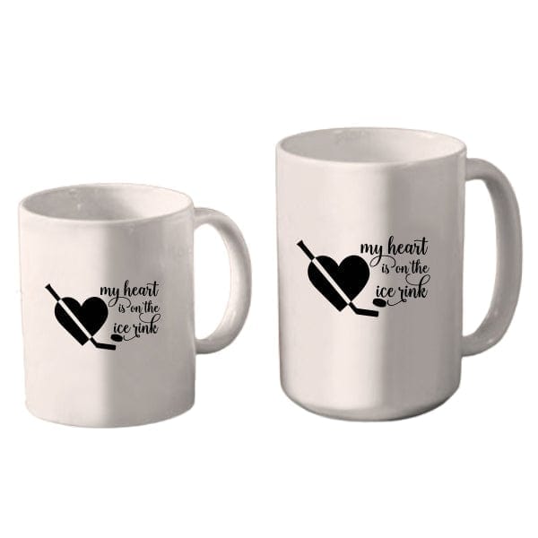 Mug Hockey - My Heart is on the Ice Rink (A3943) Coffee Mug Quest Awards - Mug