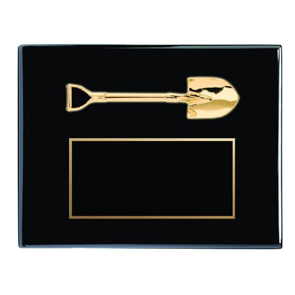Piano Finish Plaques - Ceremonial Shovel Plaque (A3982) Plaque Quest Awards - Plaque