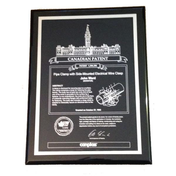 Plaque - Canplas Custom Patent Plaque (A3580) - Quest Awards