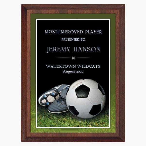 Plaque - Specialty - Soccer (A3871) Plaque Quest Awards - Plaque
