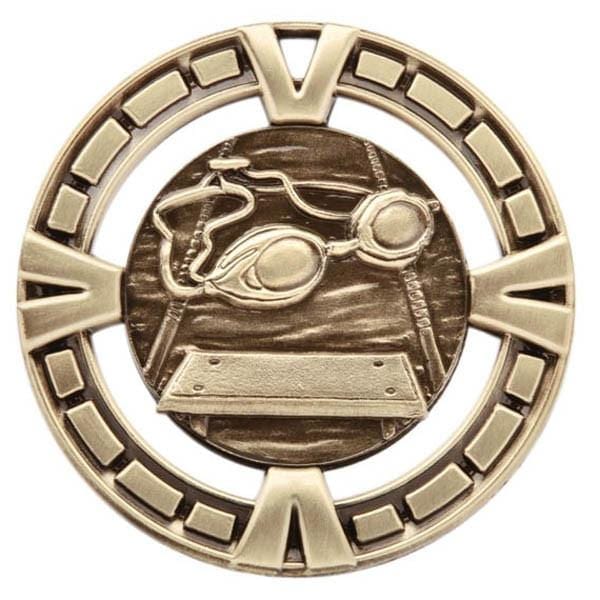 Swimming Medallion - Varsity Sports Medals - 2 1/2